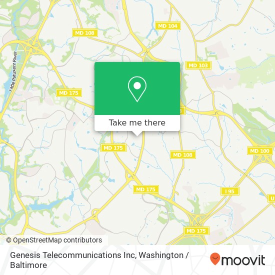 Genesis Telecommunications Inc map