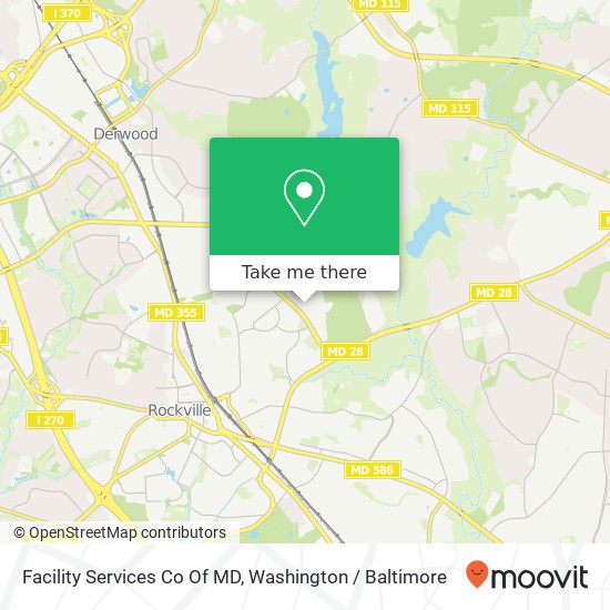 Mapa de Facility Services Co Of MD