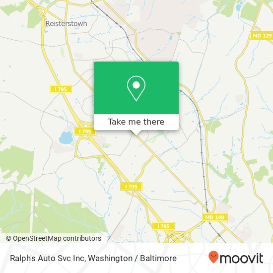 Ralph's Auto Svc Inc map