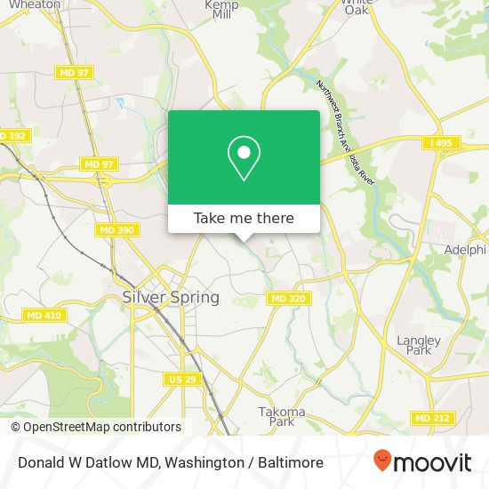 Donald W Datlow MD map