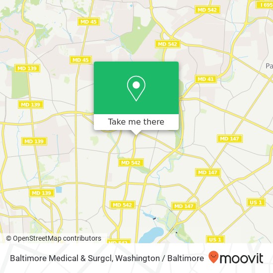 Baltimore Medical & Surgcl map