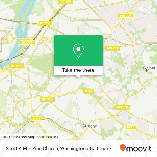 Scott A M E Zion Church map