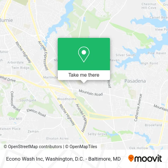 Mapa de Econo Wash Inc