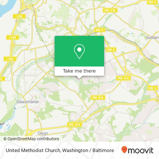 United Methodist Church map