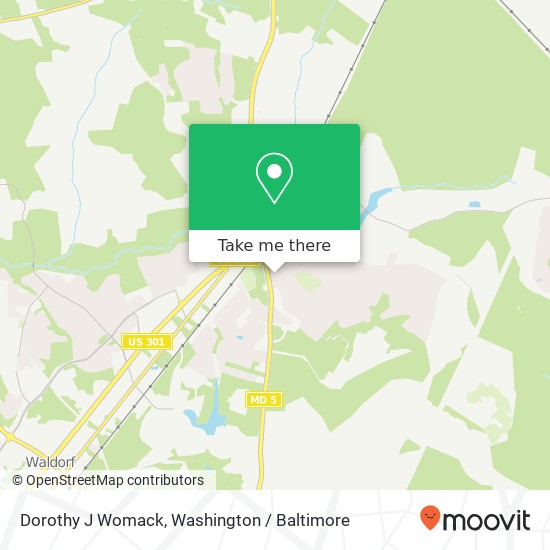 Mapa de Dorothy J Womack