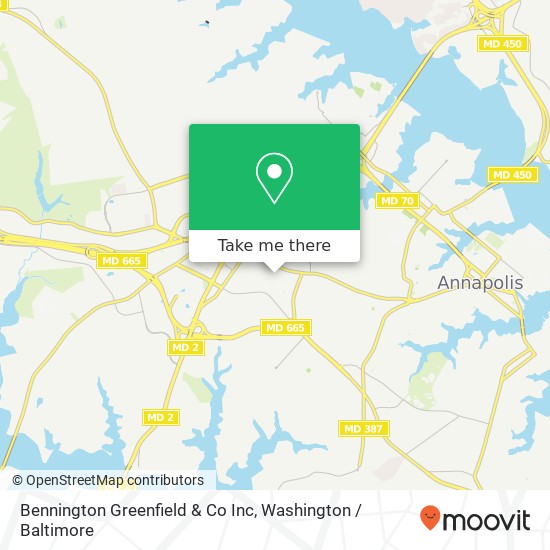 Mapa de Bennington Greenfield & Co Inc