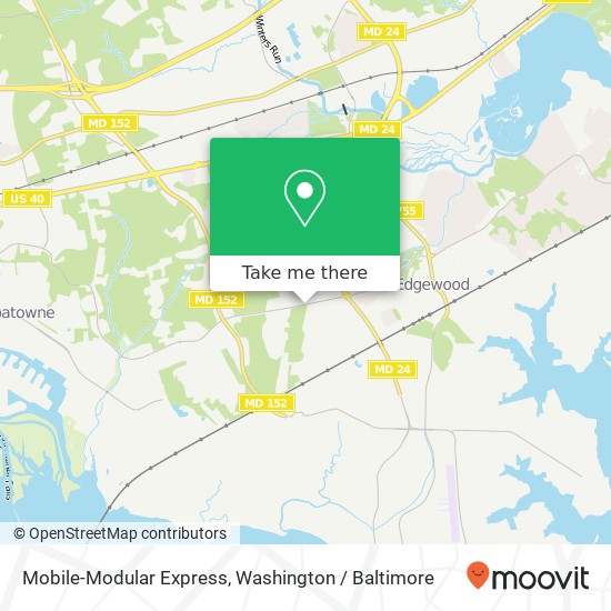 Mapa de Mobile-Modular Express