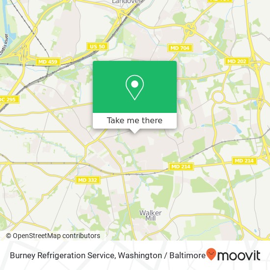 Mapa de Burney Refrigeration Service