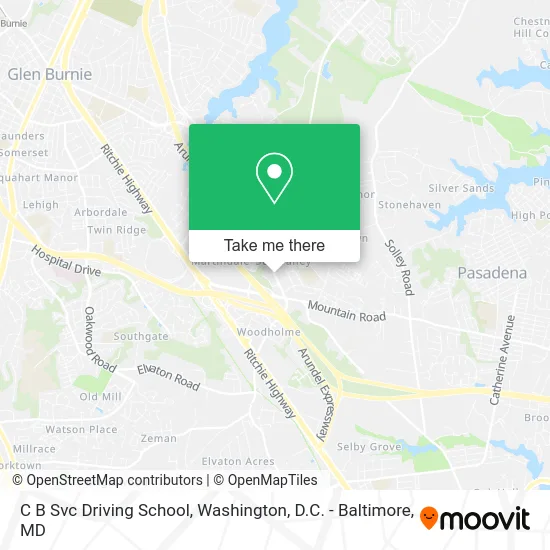 C B Svc Driving School map