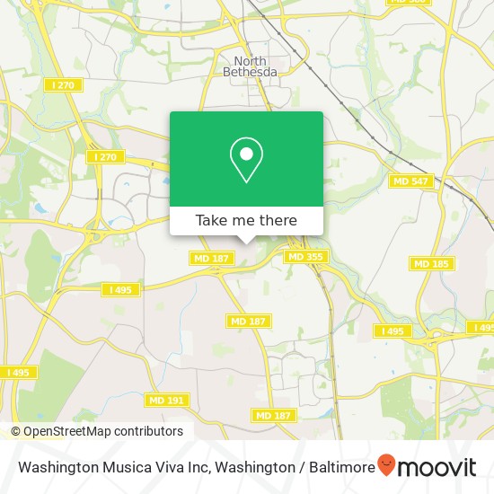 Mapa de Washington Musica Viva Inc