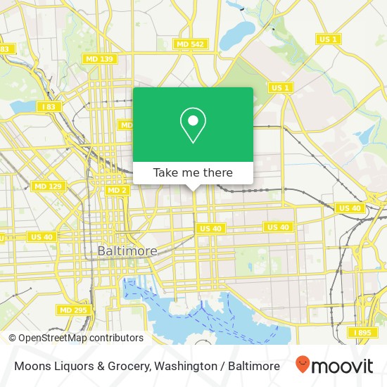 Moons Liquors & Grocery map