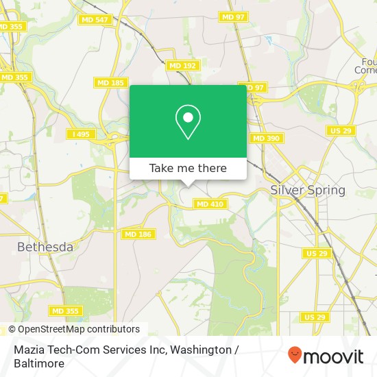Mapa de Mazia Tech-Com Services Inc