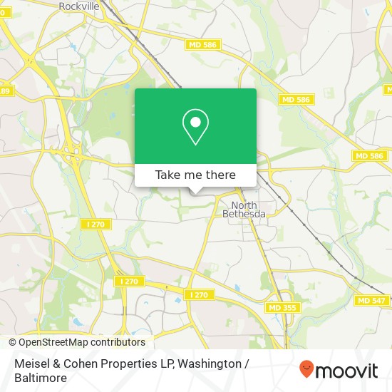 Mapa de Meisel & Cohen Properties LP