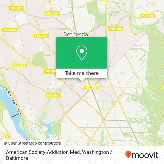 American Society-Addiction Med map