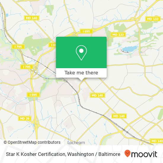 Mapa de Star K Kosher Certification