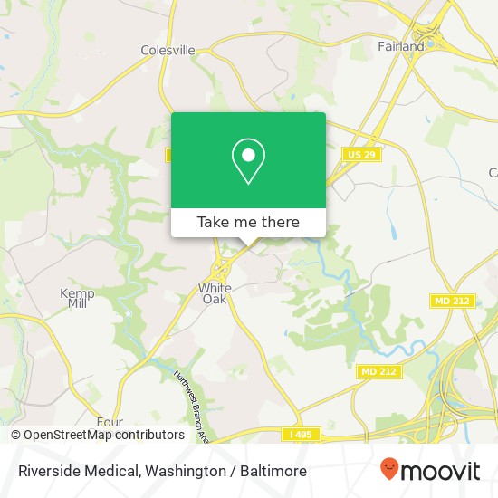 Riverside Medical map