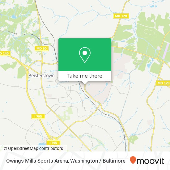 Owings Mills Sports Arena map