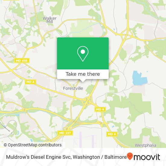 Mapa de Muldrow's Diesel Engine Svc