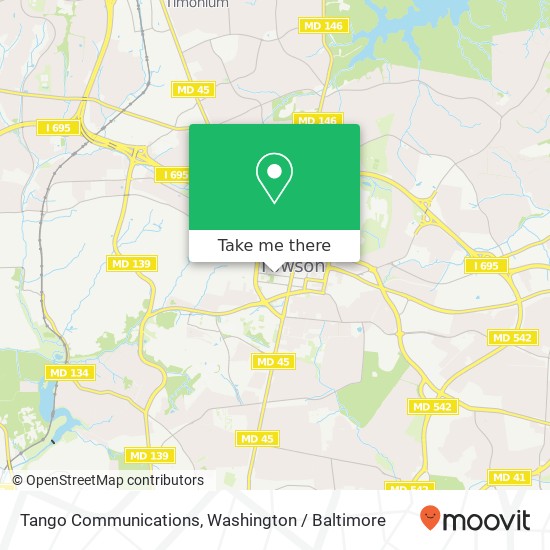 Mapa de Tango Communications