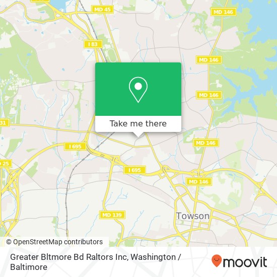 Greater Bltmore Bd Raltors Inc map