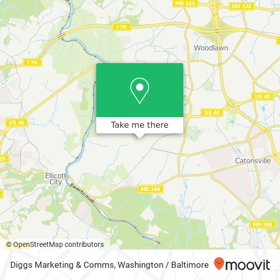 Mapa de Diggs Marketing & Comms