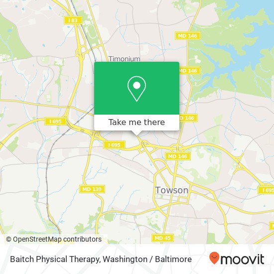 Mapa de Baitch Physical Therapy