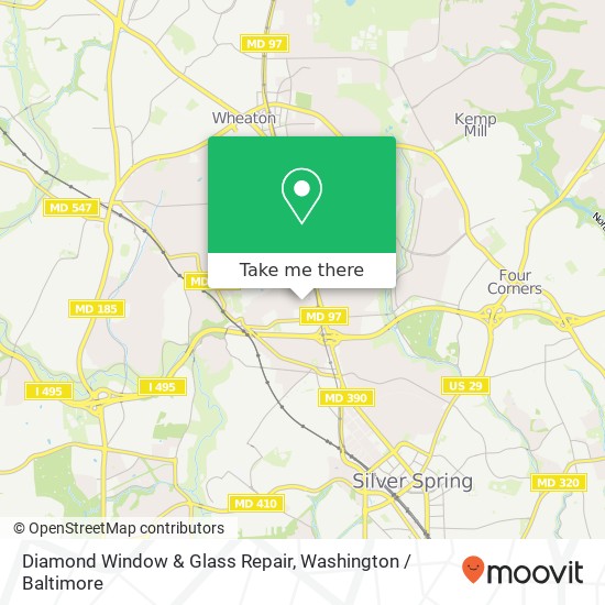 Mapa de Diamond Window & Glass Repair