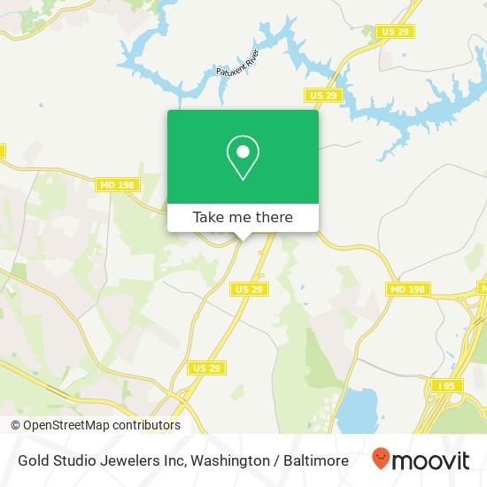 Mapa de Gold Studio Jewelers Inc