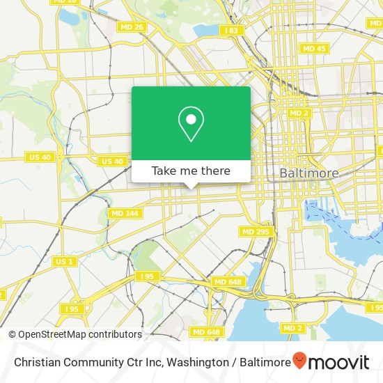 Christian Community Ctr Inc map