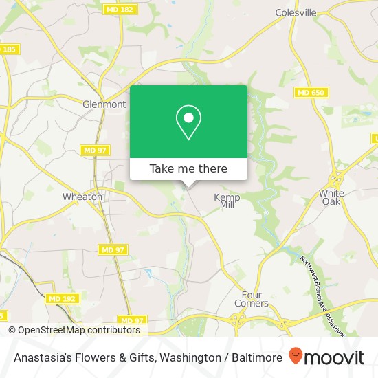 Mapa de Anastasia's Flowers & Gifts