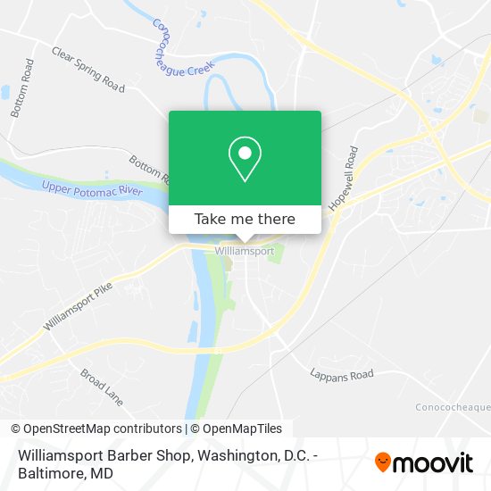 Williamsport Barber Shop map