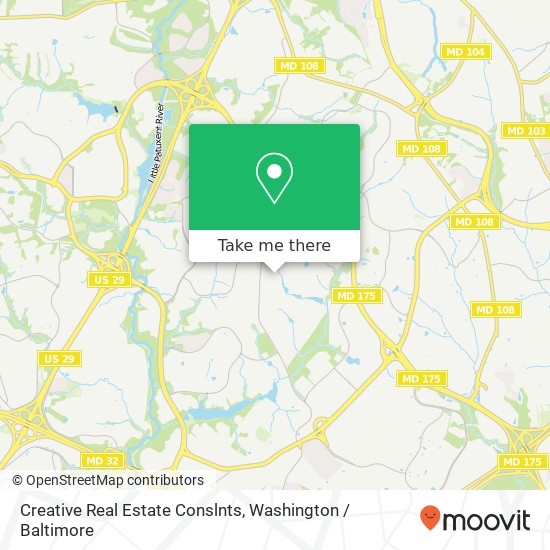 Creative Real Estate Conslnts map