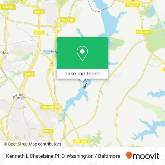 Kenneth L Chatelaine PHD map