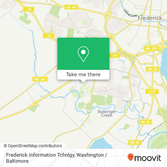 Frederick Information Tchnlgy map
