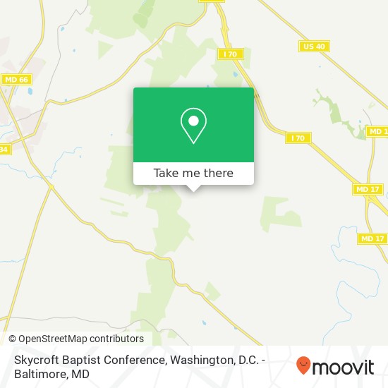 Skycroft Baptist Conference map