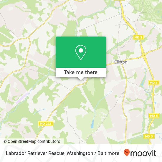 Labrador Retriever Rescue map
