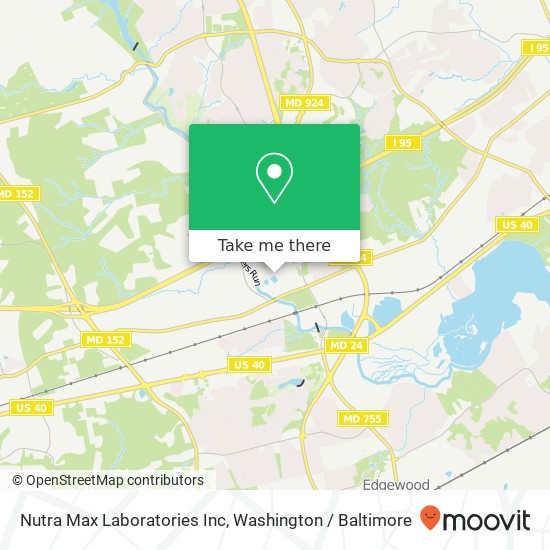 Mapa de Nutra Max Laboratories Inc