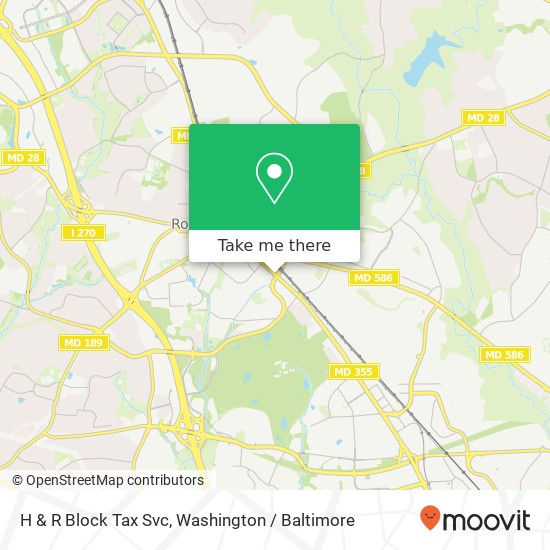 H & R Block Tax Svc map