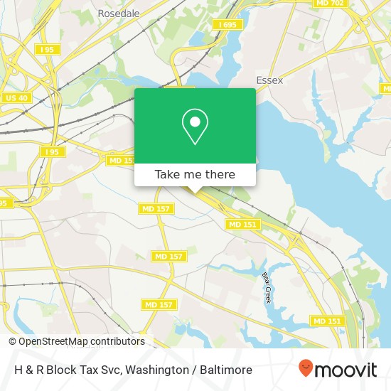 H & R Block Tax Svc map