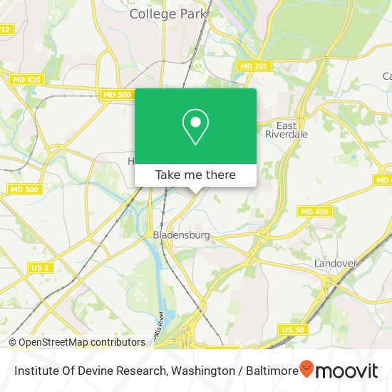 Institute Of Devine Research map