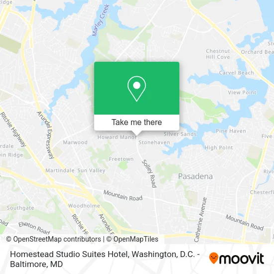 Homestead Studio Suites Hotel map