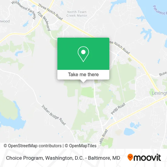 Choice Program map