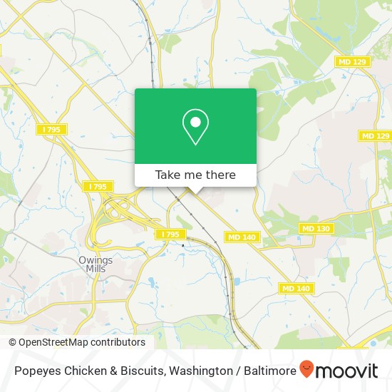 Popeyes Chicken & Biscuits map