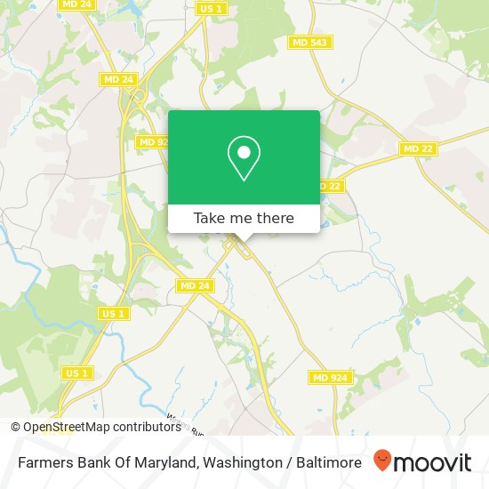 Farmers Bank Of Maryland map