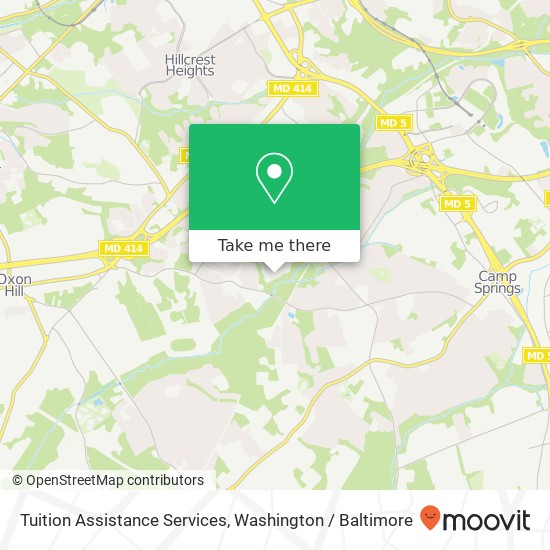 Mapa de Tuition Assistance Services