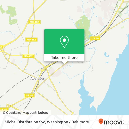 Michel Distribution Svc map