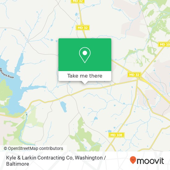 Kyle & Larkin Contracting Co map