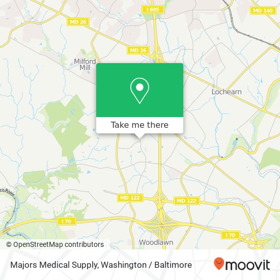 Majors Medical Supply map