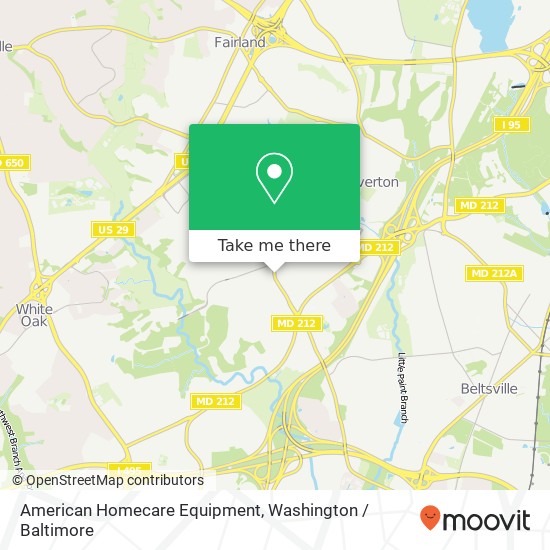 Mapa de American Homecare Equipment