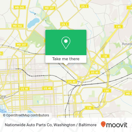 Nationwide Auto Parts Co map